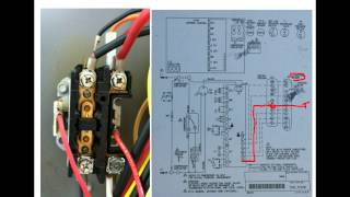 HVAC Training Understanding Schematics Contactors  2 [upl. by Nahpos]