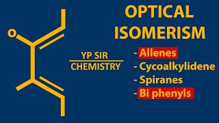 OPTICAL ISOMERISM6 ALLENES CYCLOALKYLIDENES SPIRANES BIPHENYLS [upl. by Iknarf996]