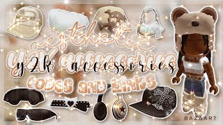 Aesthetic Y2K Accessory Codes and Links  Roblox Bloxburg Berry Avenue Brookhaven [upl. by Llyrehc375]