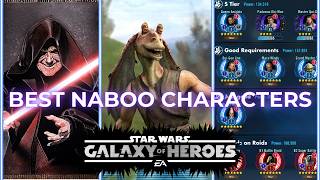 ALL Naboo Raid Characters Ranked in SWGOH [upl. by Perlie]