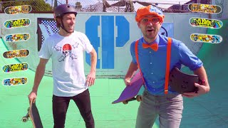 Blippi Learns about Skateboarding with Shaun White  Outdoor Activities for Kids [upl. by Rianon573]