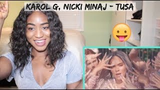 KAROL G Nicki Minaj  Tusa Official Music Video  REACTION [upl. by Truman]