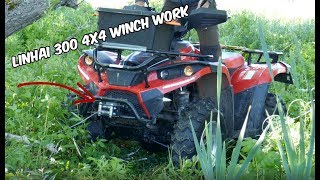 Linhai 300 4X4 winch work [upl. by Ahsha]