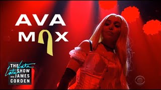 Ava Max  Sweet but Psycho The Late Late Show with James Corden [upl. by Yenterb622]