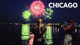 Chicago Walking Tour  RiverWalk to Navy Pier Fireworks Display on Wednesday  June 5 2024  4k [upl. by Prissy]