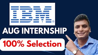 IBM Launched Internship For Aug Month  Training and Internship Program For Students AICTE [upl. by Nairrot]