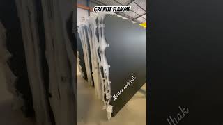 إليكم گرانيت نوار فلامي granite noir flammé تركيبالرخام construction home interiordesign [upl. by Yelnet425]