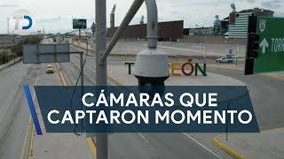 Cámaras que captaron momento exacto de impacto de camioneta contra aficionados de Rayados [upl. by Aleibarg]