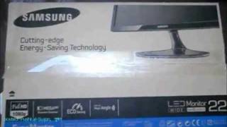 SAMSUNG LED MONITOR S22A300B Unboxing Bangla Language From Bangladesh [upl. by Innob350]