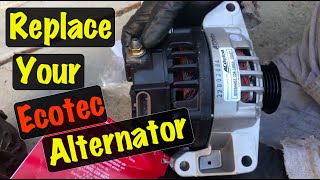 2003 04 05 22 Ecotec Alternator Replacement Chevy Cavalier amp Pontiac Sunfire Red Battery Light On [upl. by Gar916]