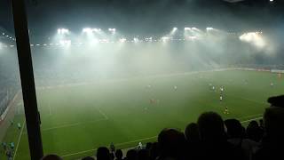 Stimmung beim DFB Pokalspiel im HKS 1FCM vs BVB 24102017 [upl. by Muhcan392]