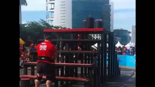 Žydrūnas Savickas amp Eddie Hall Power Stairs at Worlds Strongest Man Finals 2015 [upl. by Elfrida]