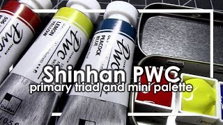 Shinhan PWC primary triad watercolors first impressions [upl. by Nered]