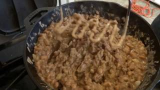 How To Make Refried Beans hardly no fat [upl. by Holihs]