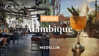 Alambique Rooftop Bar in Medellin  Review [upl. by Eimma]