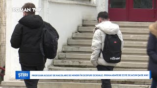 Profesor acuzat de racolare de minori în scopuri sexuale Prima abatere este de acum șase ani [upl. by Aime]