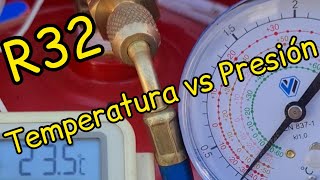 👉ShortClimatización❄R32💨Freón 👉Presión y Temperatura [upl. by Olatha]