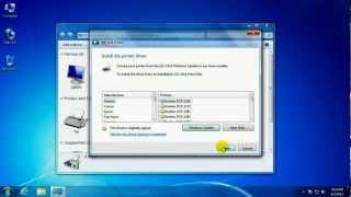 How to add a network printer using Windows 7 [upl. by Andrey]