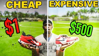 THE CHEAPEST VS MOST EXPENSIVE FOOTBALL CLEAT  WHICH IS BETTER [upl. by Hepzi]