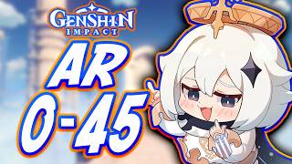 How To Beat Genshin Impact Adventure Rank 045 Free To Play Friendly [upl. by Anihsit334]