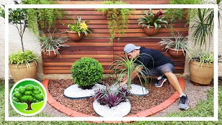 💚 DIY  DECORAÇÃO DE JARDIM 9  LANDSCAPING DESIGN [upl. by Helmer564]