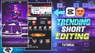 Trending Short Editing Tutorial Ff  Capcut Ff Profile Video Edited Tutorial  Sagar Editz [upl. by Ardnoek]