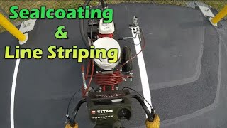 Professional Parking Lot Sealcoating amp Line Striping [upl. by Mulac189]