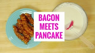 Making Bacon Pancakes So Easy So Delicious [upl. by Eenej15]