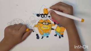 7 yr Old Illustrates Super Minions [upl. by Annawat263]