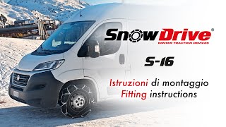 SnowDrive  S16  guida all’installazione delle catene da neve [upl. by Armstrong]