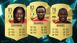 Gervinho vs Doumbia vs Ibarbo FIFA evolution [upl. by Leiru]