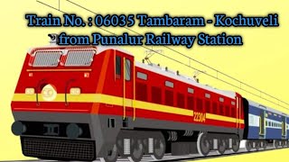 Tambaram  Kochuveli AC from Punalur Railway station [upl. by Alludba]