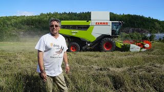 CLAAS LEXION 5400  Anders og Thor Johan Thorød [upl. by Aineles]