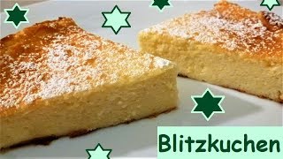 Blitzkuchen Quarkkuchen ohne Boden in 10 Minuten bereit für den Ofen Curd cake without a bottom [upl. by Blanka945]