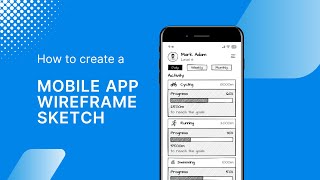 How to design a Mobile App Sketchy Wireframe [upl. by Israeli]