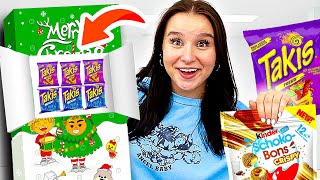 VIRALE TikTok Süßigkeiten testen 🤫🍭 XXL Adventskalender   Celina [upl. by Ialokin]