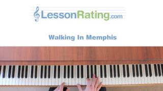 How to Play Walking in Memphis on the Piano [upl. by Annis]