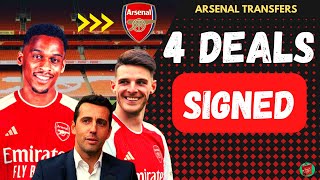 ARSENAL COMPLETE 4 SIGNINGS IN 1 DAY  Latest Transfer News [upl. by Aeneg620]