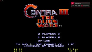 Contra 3 Super Nintendo [upl. by Leunamnauj]