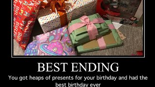 Birthday all endings [upl. by Ahsilaf]