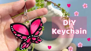 Clay Butterfly Keychain🌷🦋🌸 [upl. by Glynda]