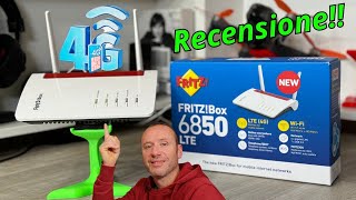 FWA LTE 4g Internet a Casa con FRITZ Box 6850 MODEM ROUTER Di AVM  Recensione [upl. by Cutcheon]