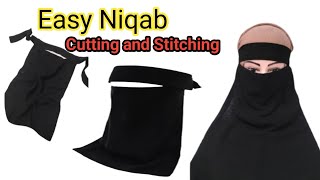 How to Sew a Niqab Saudi Niqab Cutting and Stitching Step by Step [upl. by Atinuahs459]