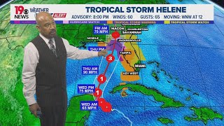 Tropical Storm Helene forecast to be major hurricane latest track spaghetti models [upl. by Arracat]