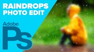 How to Create Raindrops on a Frosted Window in Photoshop [upl. by Noteek]