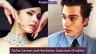 Nicholas Galitzine and Sofia Carson Purple Hearts  Profile Age Birthplace Height [upl. by Htnnek]