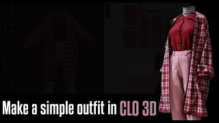 Make a Simple outfit in clo3d Days 210 [upl. by Tdnarb]