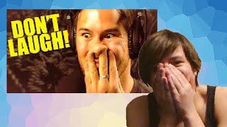 JUST WHY  Markiplier Try Not To Laugh 16 Reaction [upl. by Ulises660]