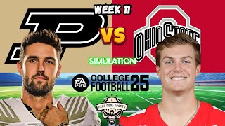 PURDUE vs OHIO STATE  WEEK 11  College Football 25 Predictions [upl. by Quarta382]