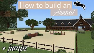 How to build a Minecraft Horse Riding Arena  DibbleCraft  Episode 4 [upl. by Ayahs]